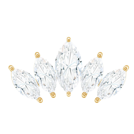 Certified Marquise Cut Diamond Helix Earring for Women