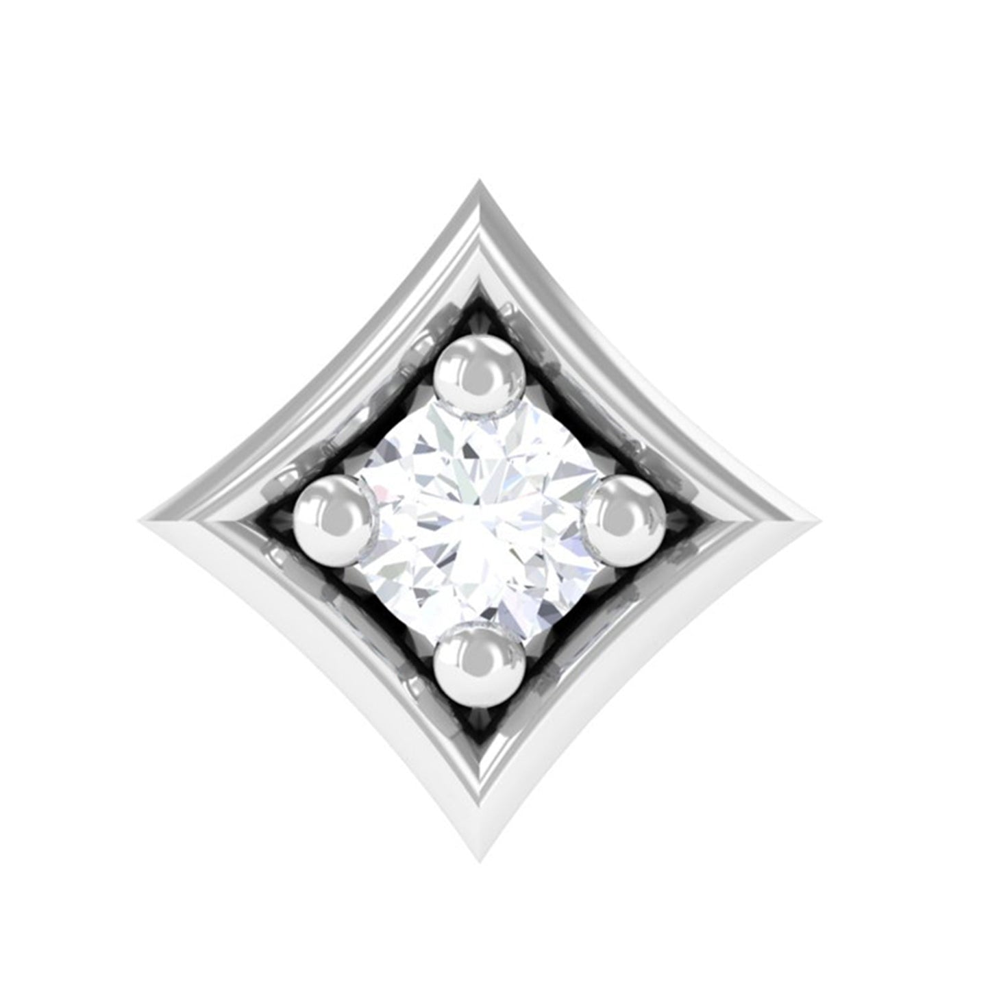 Classic Diamond Solitaire Nose Pin for Women