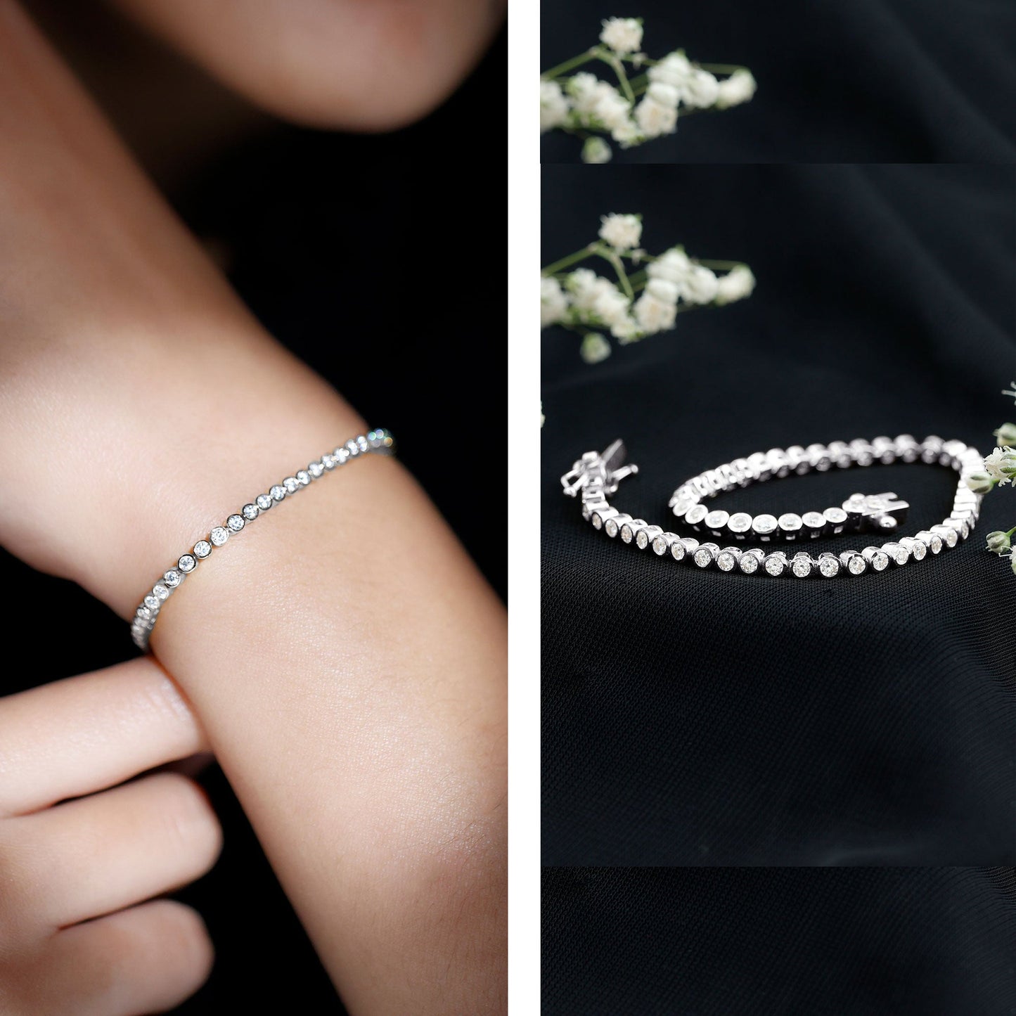 3.50 CT Moissanite Wedding Tennis Bracelet For Bride