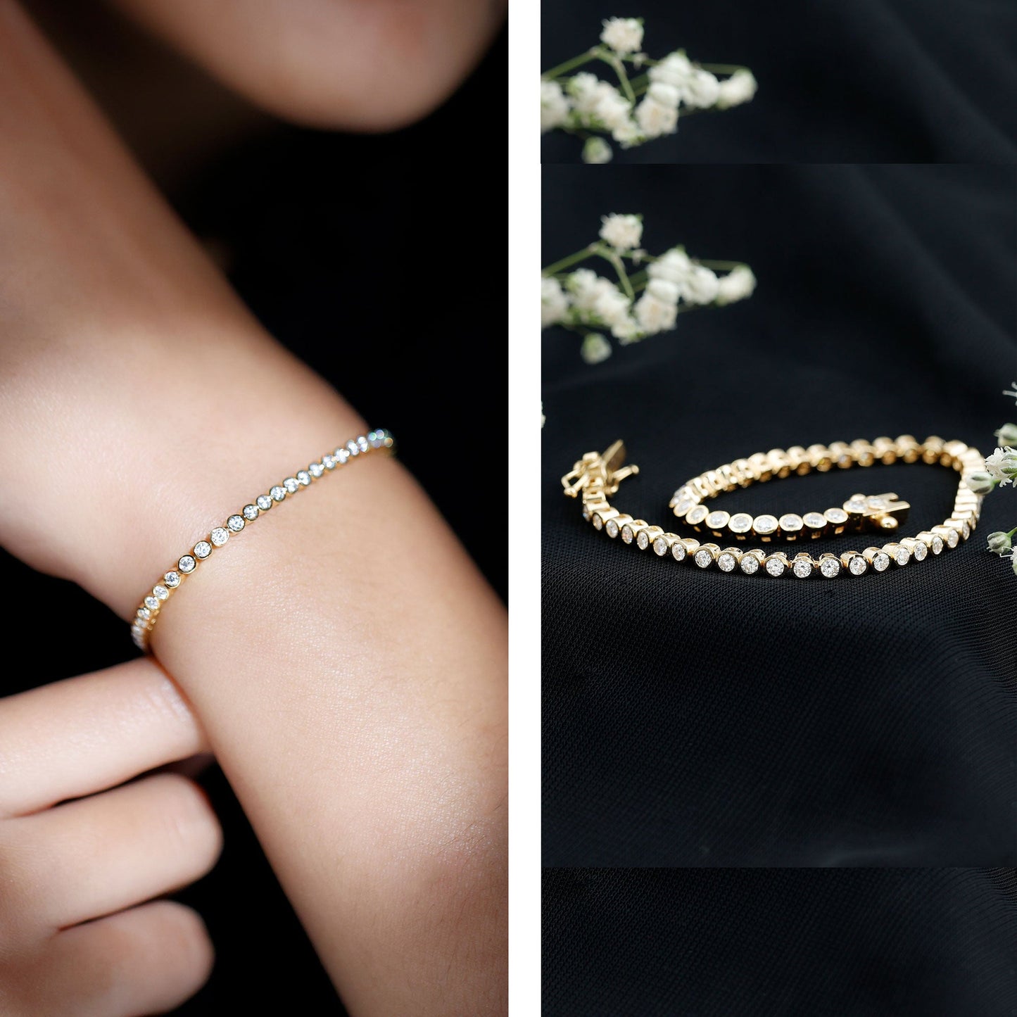 3.50 CT Moissanite Wedding Tennis Bracelet For Bride
