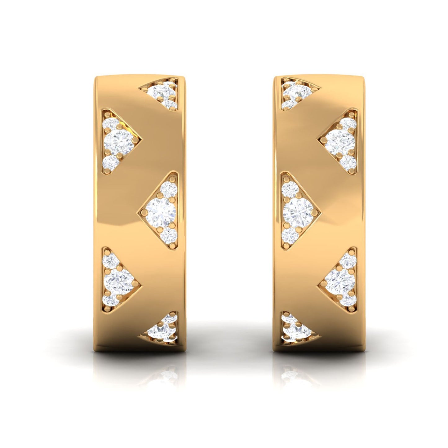 Certified Diamond Hoops For Women