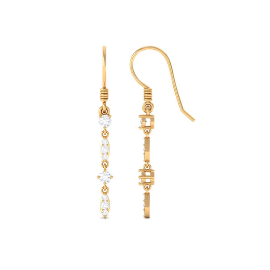 0.5 Carat Natural Diamond Dangle Earrings for Women