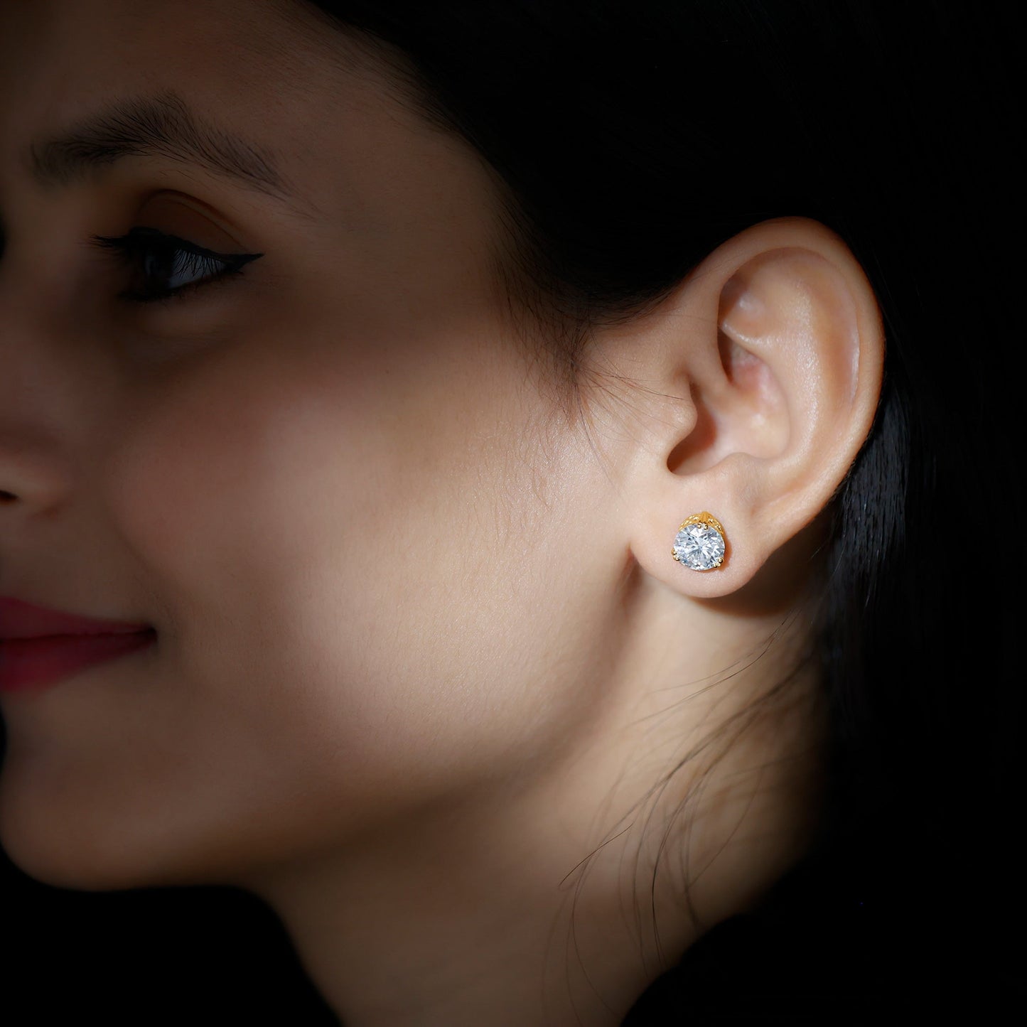 Certified 8mm Round Diamond Studs with Screw Back