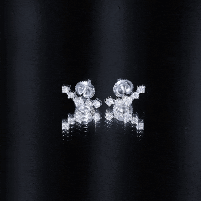 1/2 CT Minimal Diamond Climber and Crawler Earrings