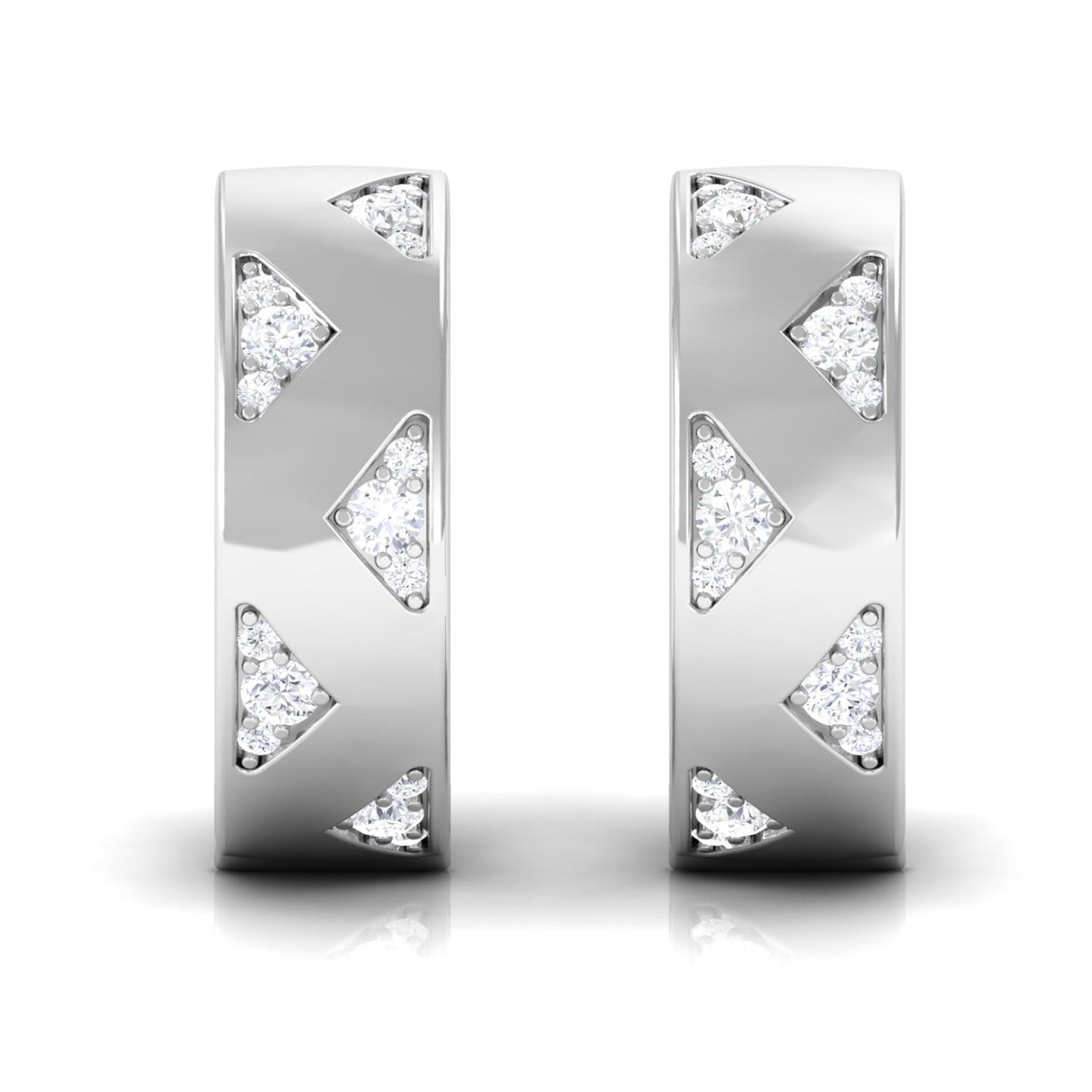 Certified Diamond Hoops For Women