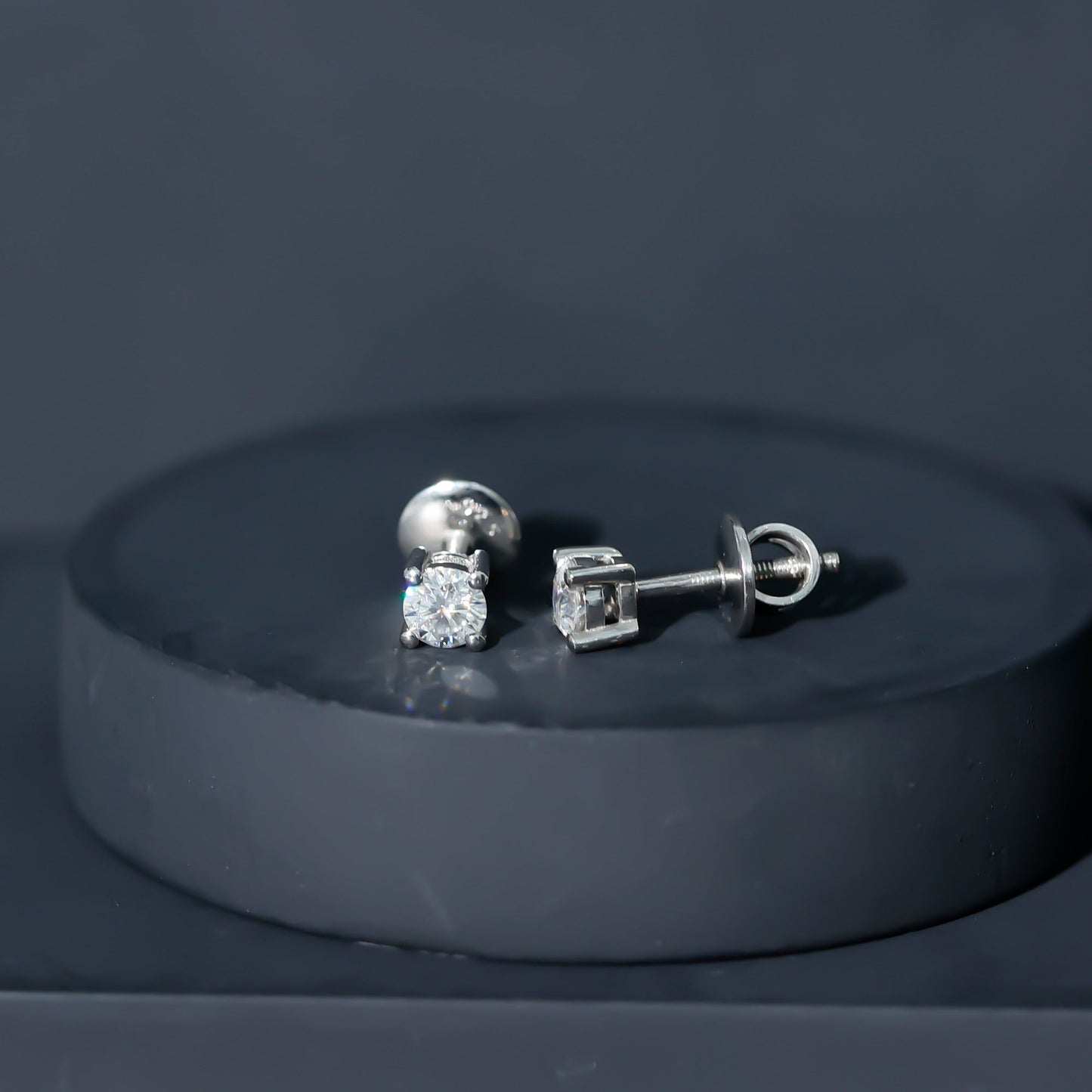 Certified Lab Grown Diamond 4 Prong Stud Earrings