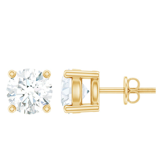 Certified Lab Grown Diamond 4 Prong Stud Earrings
