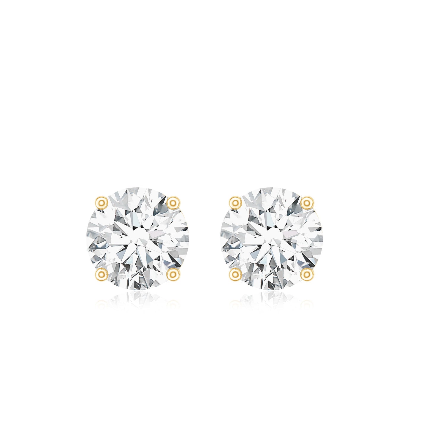 1.50 CT Moissanite Solitaire Stud Earrings