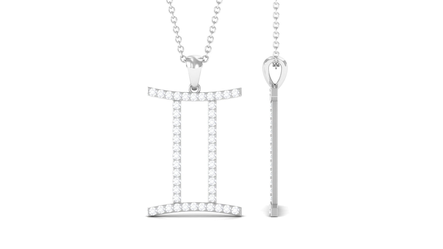 Gemini Necklace with Certified Lab Grown Diamond