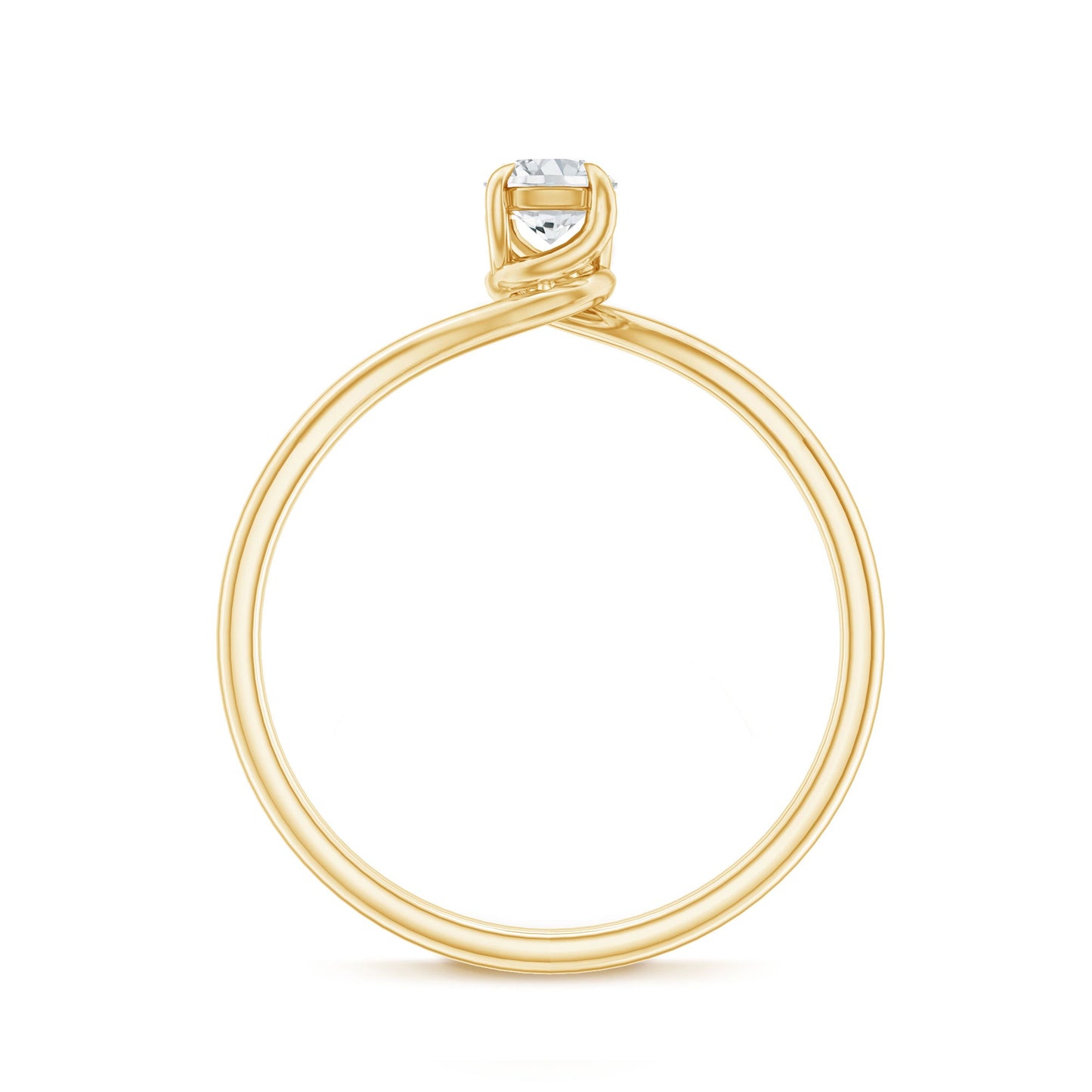 1/4 CT Round Cut Moissanite Promise Solitaire Ring for Her