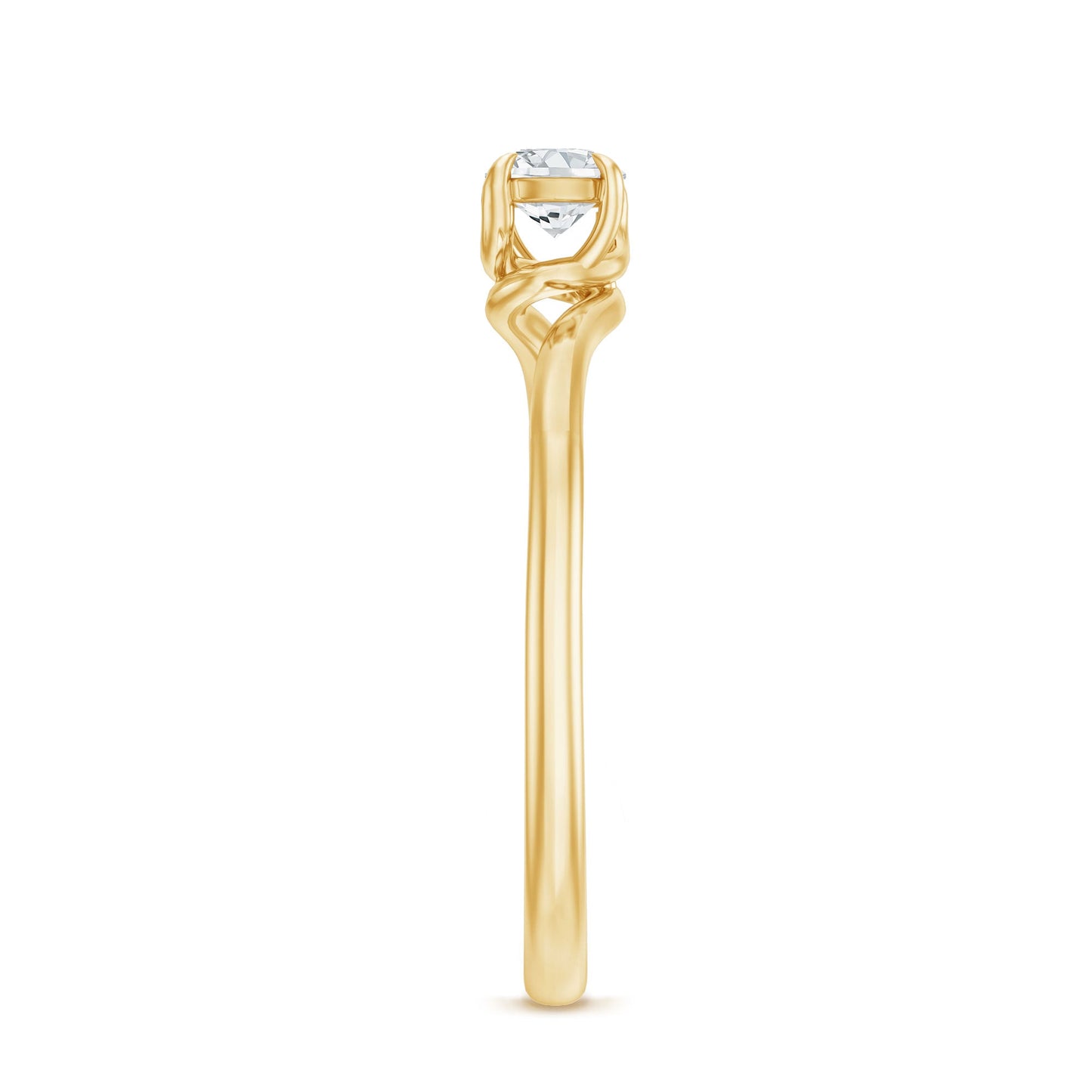 1/4 CT Round Cut Moissanite Promise Solitaire Ring for Her