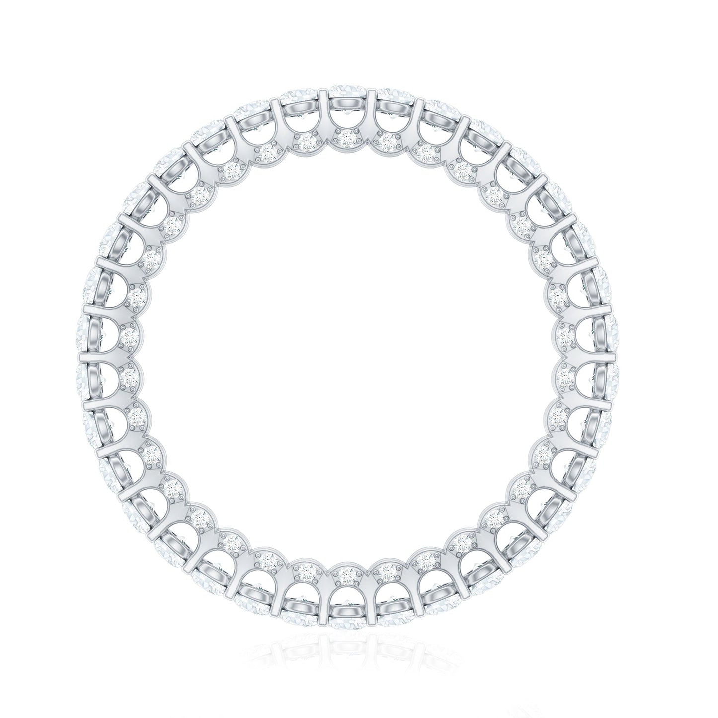 Classic Zircon Full Eternity Band Ring
