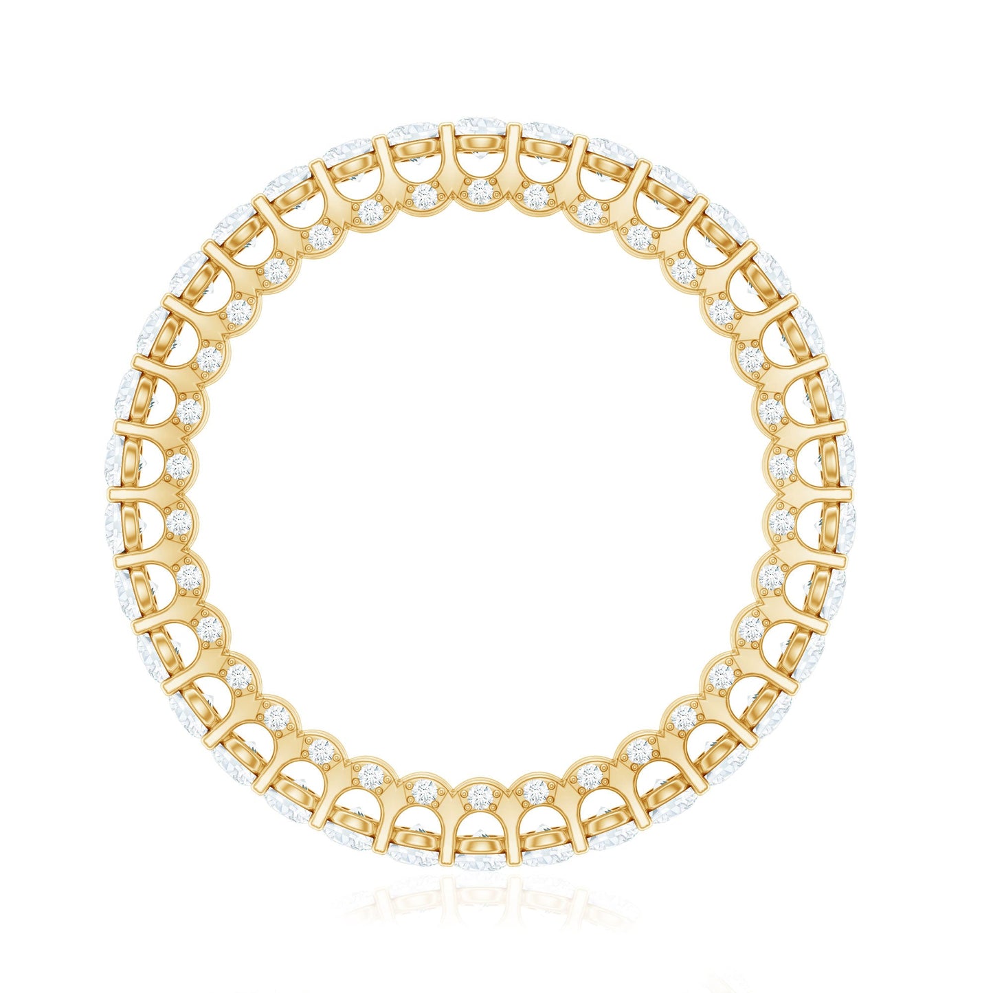 Classic Zircon Full Eternity Band Ring
