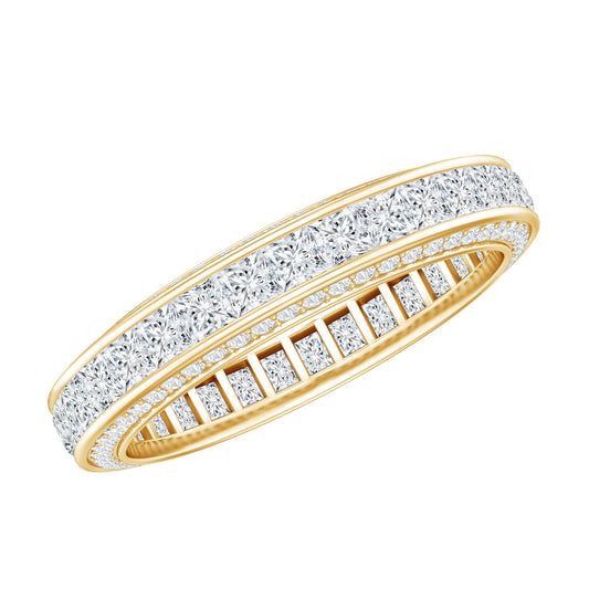 Princess Cut Zircon Full Eternity Band Ring