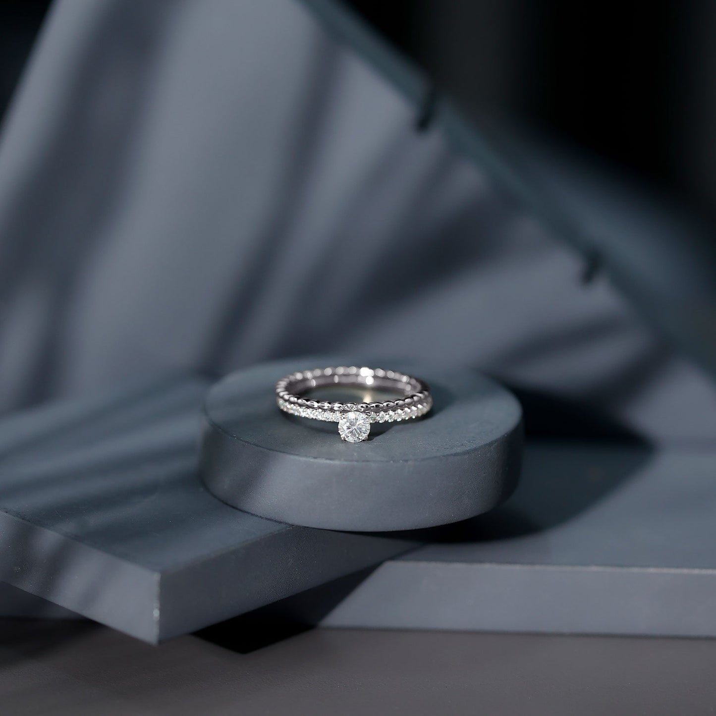 1.50 CT Certified Zircon Solitaire Engagement Ring