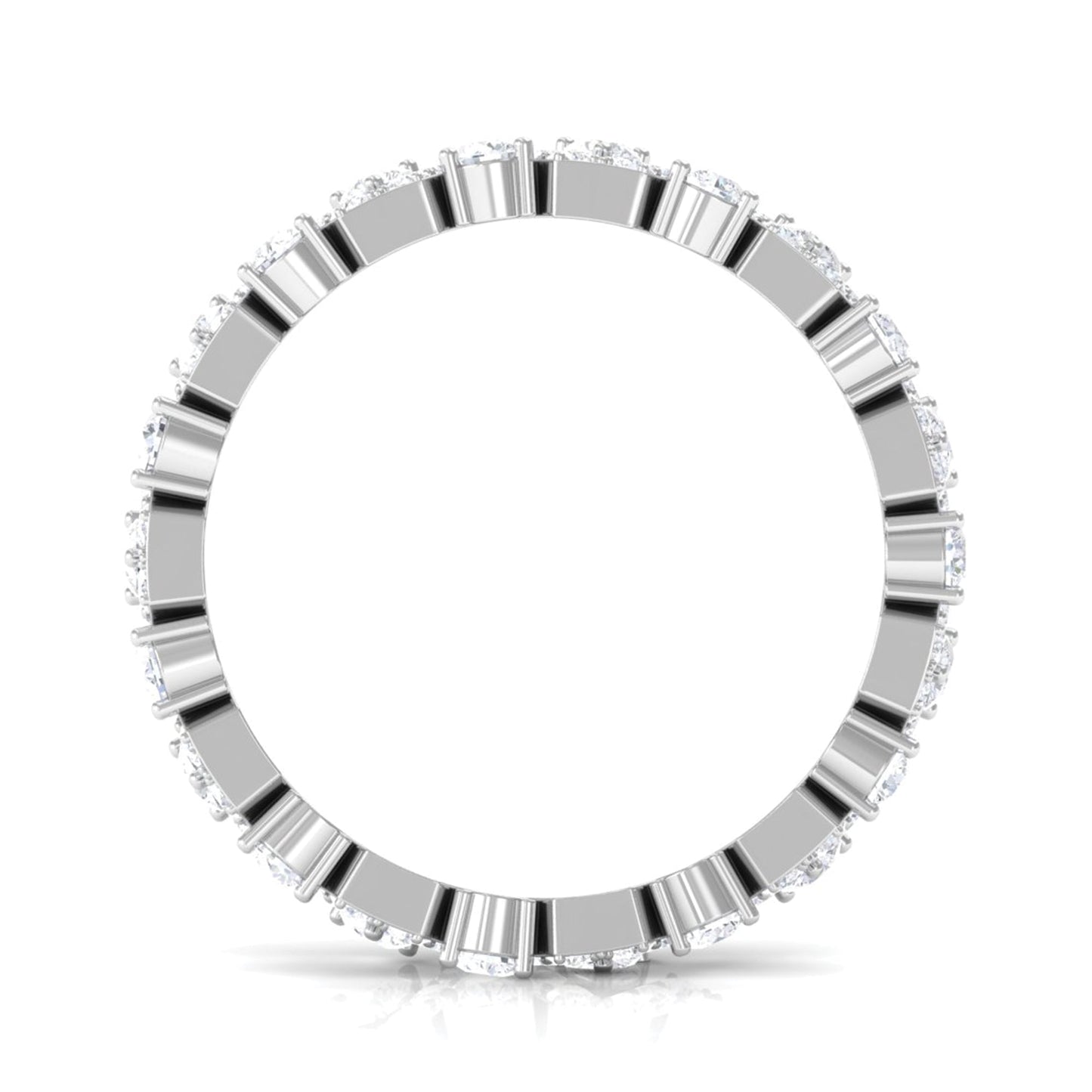 Zircon Wedding Anniversary Eternity Ring