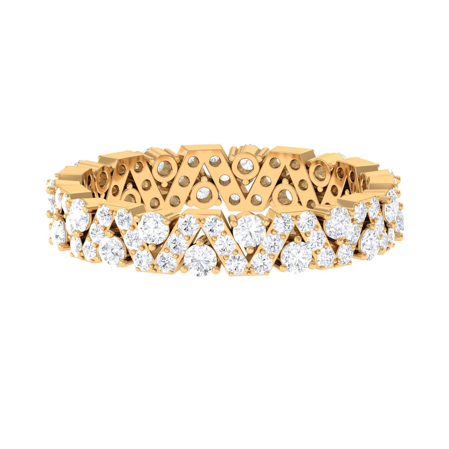Zircon Wedding Anniversary Eternity Ring