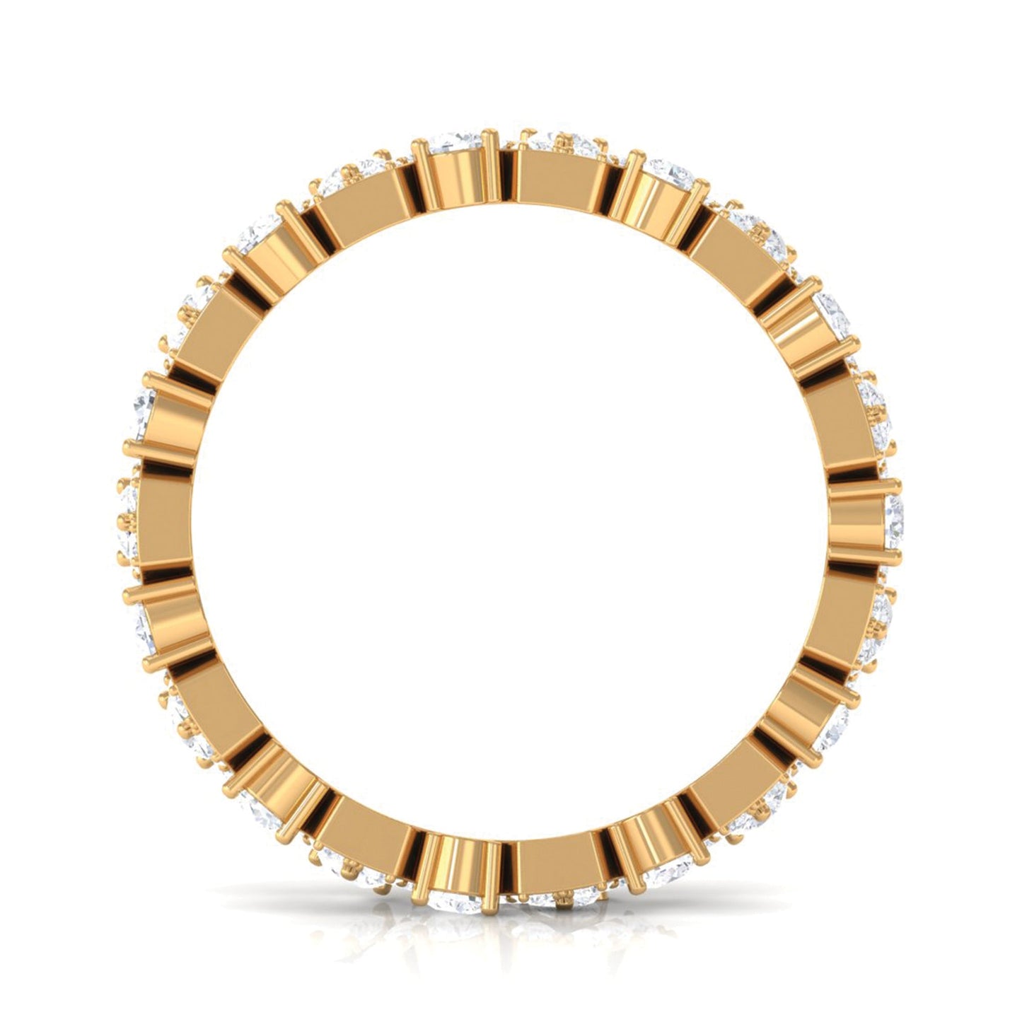 Zircon Wedding Anniversary Eternity Ring