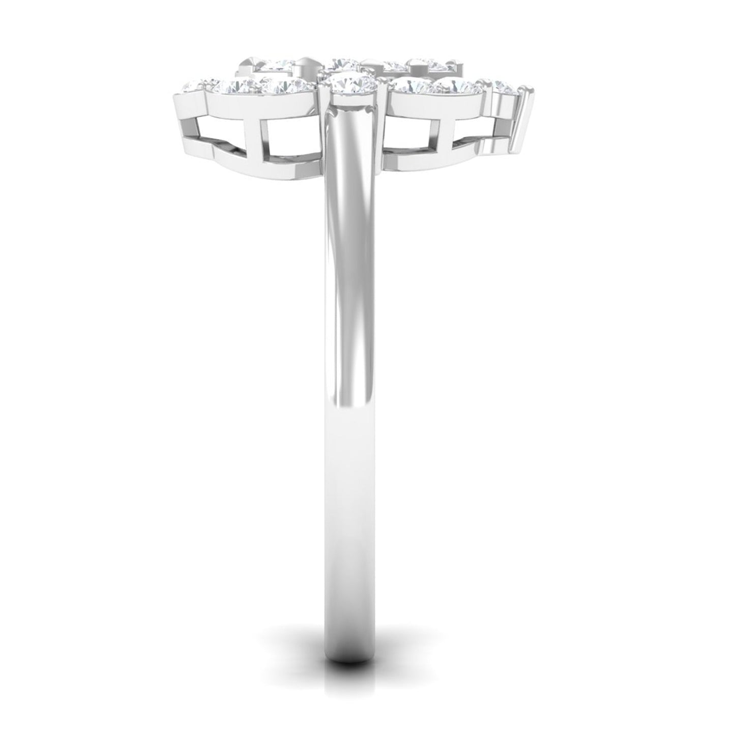Cubic Zirconia Engagement Ring in Illusion Setting