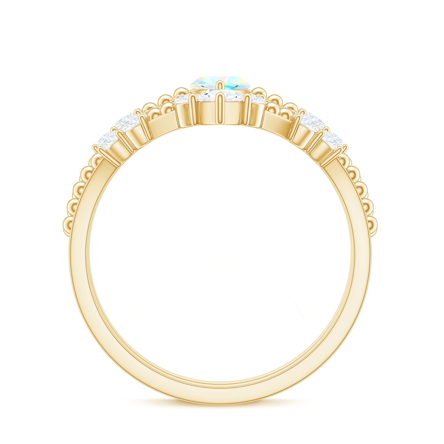 Certified Real Ethiopian Opal Marquise Engagement Wedding Ring Set of 2
