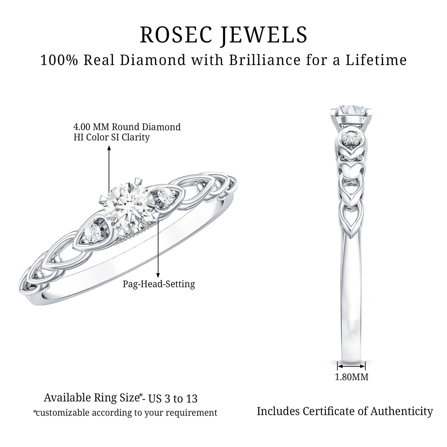 Real Diamond Minimal Promise Ring