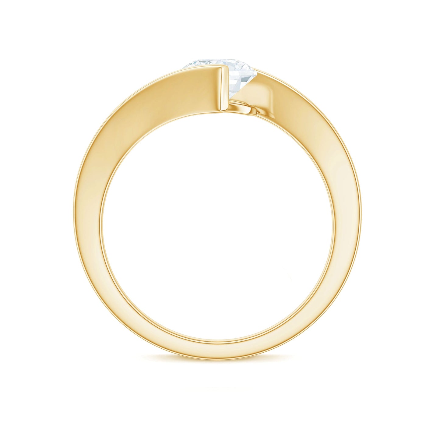 Certified 6 MM Lab Grown Diamond Tension Setting Engagement Ring