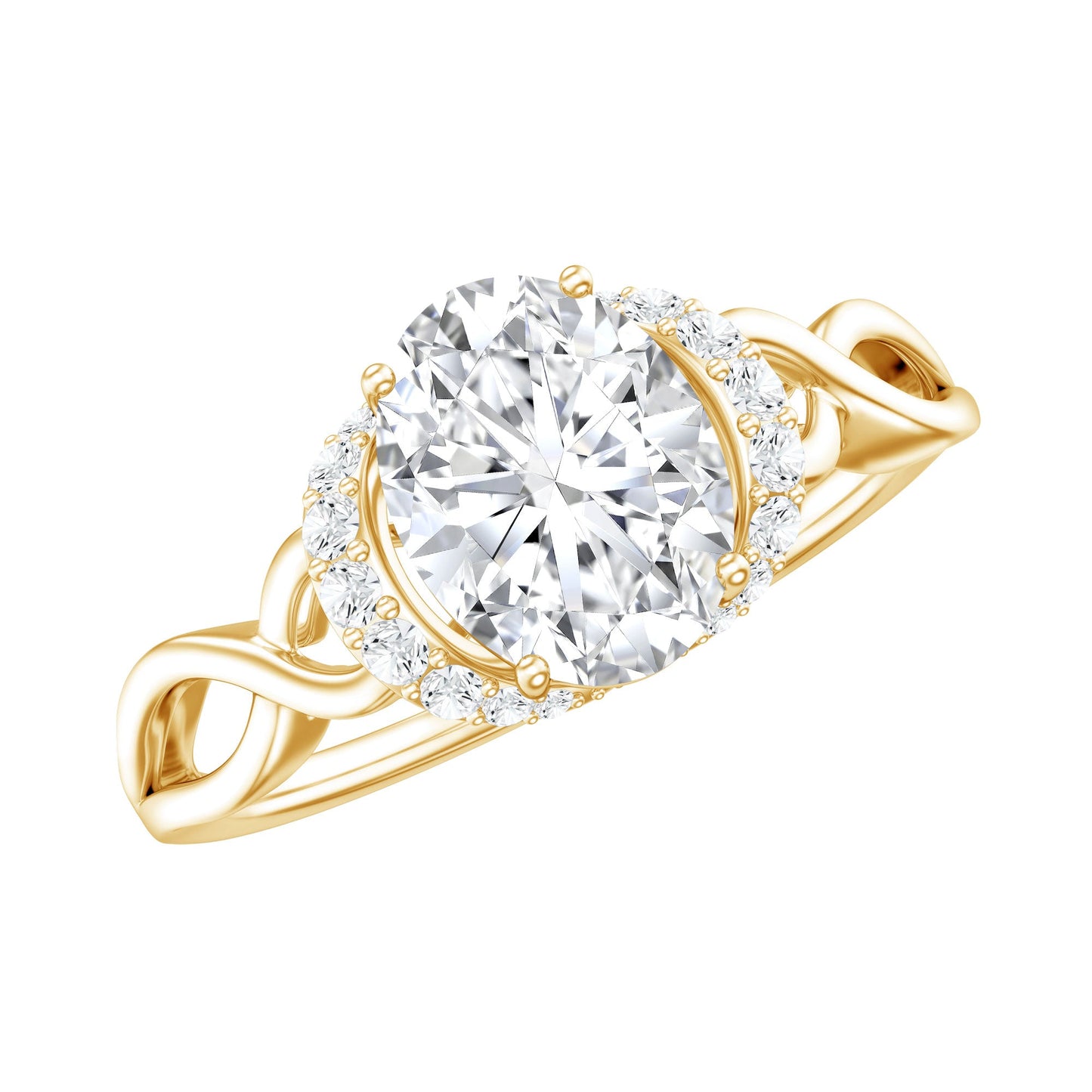 Lab Grown Diamond 6X8 MM Oval Engagement Ring For Women