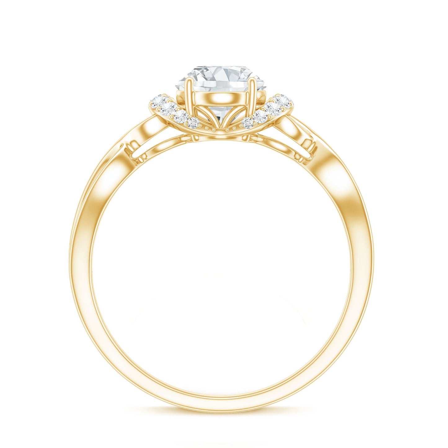 Lab Grown Diamond 6X8 MM Oval Engagement Ring For Women