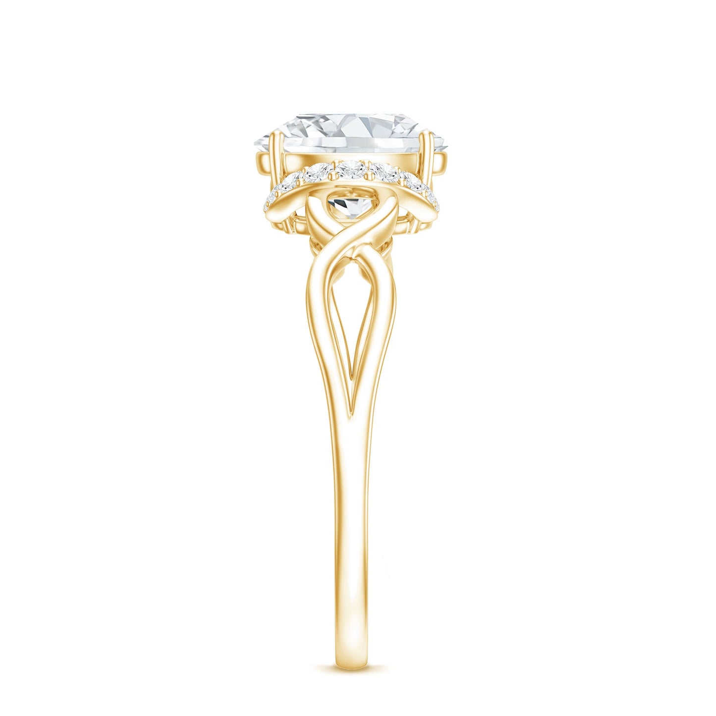 Lab Grown Diamond 6X8 MM Oval Engagement Ring For Women