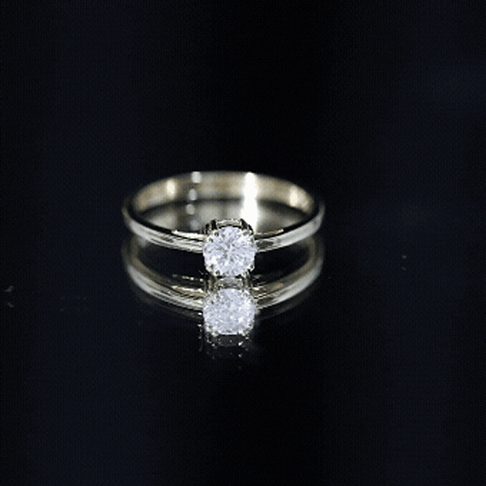 Certified 5 MM Lab Grown Diamond Solitaire Promise Ring