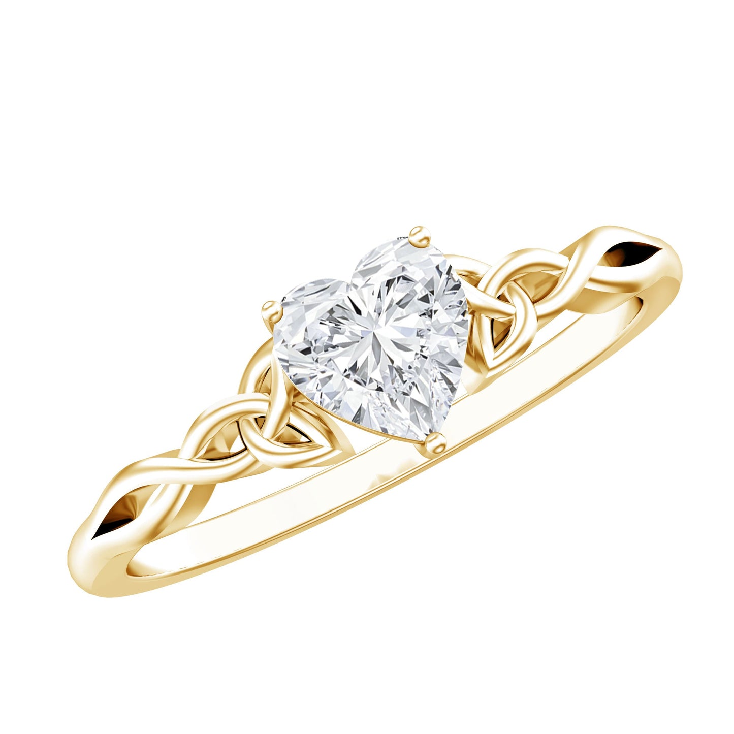Certified Lab Grown Diamond 5 MM Heart Promise Ring