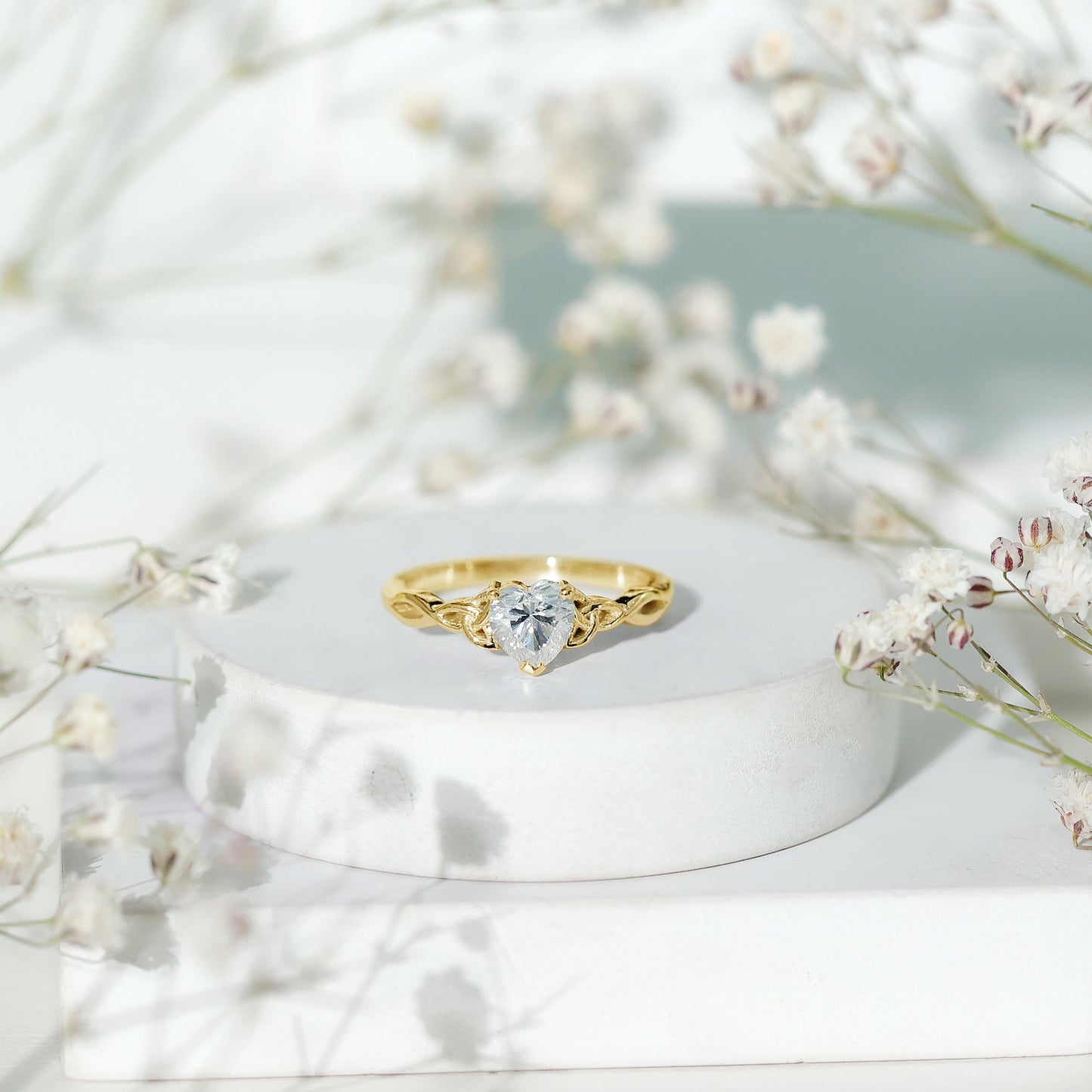 Certified Lab Grown Diamond 5 MM Heart Promise Ring