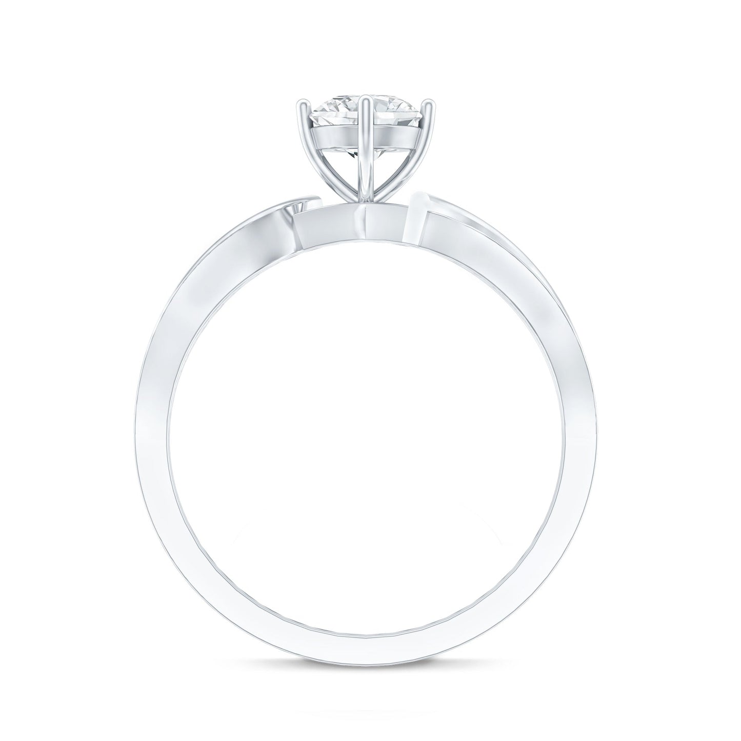 Certified Lab Grown Diamond 5 MM Infinity Engagement Ring