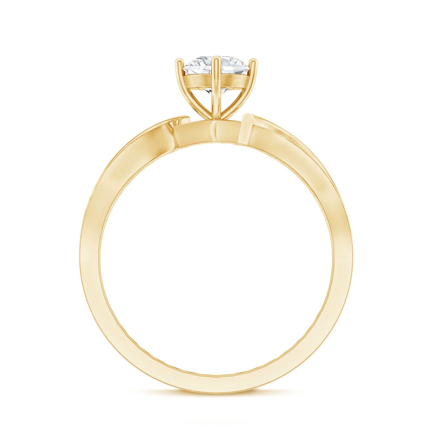 Certified Lab Grown Diamond 5 MM Infinity Engagement Ring