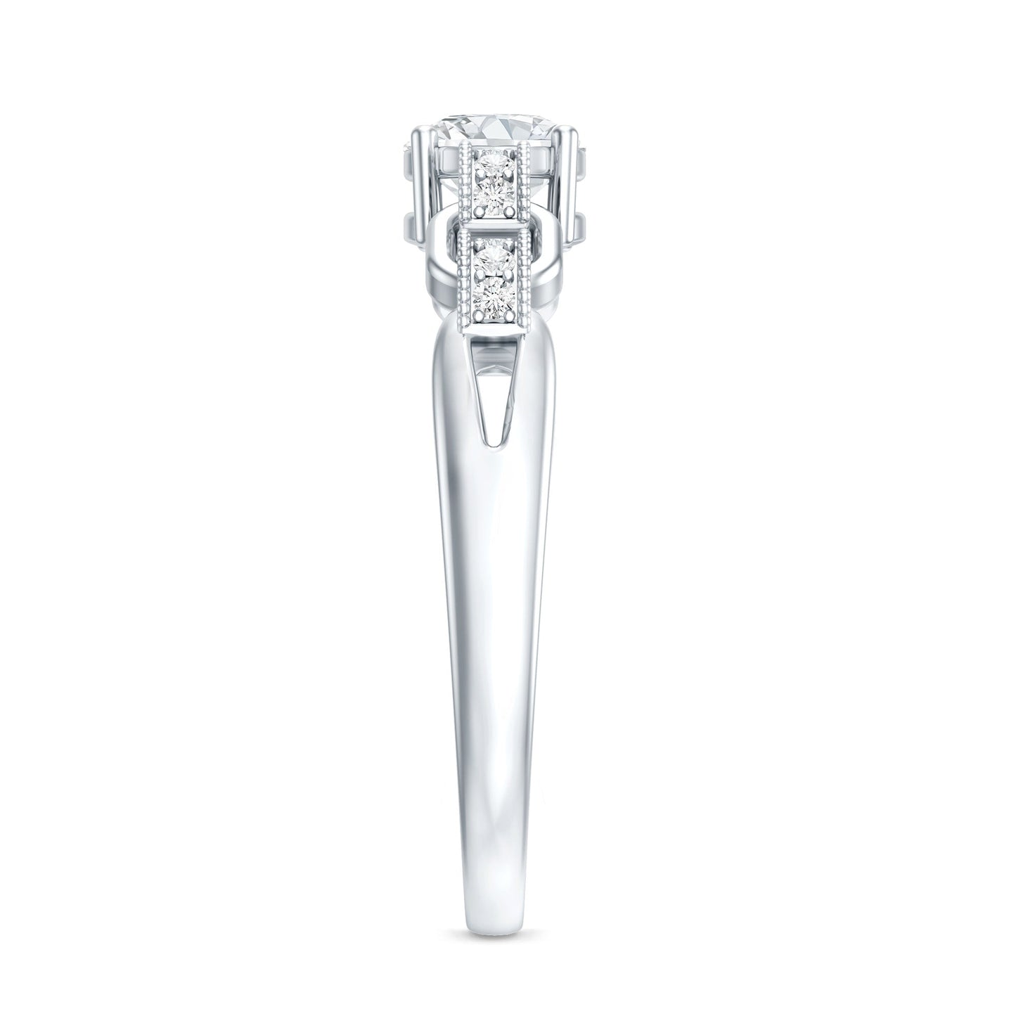 Certified 5 MM Lab Grown Diamond Promise Ring For Her