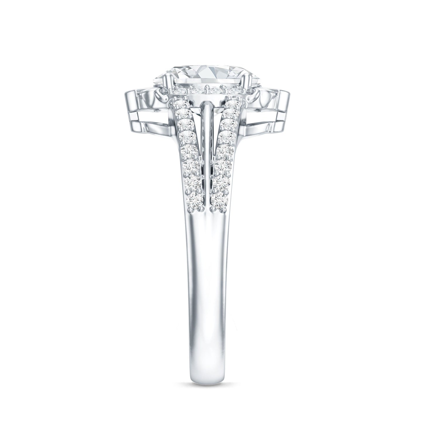 6X8 MM Oval Lab Grown Diamond Vintage Engagement Ring For Women
