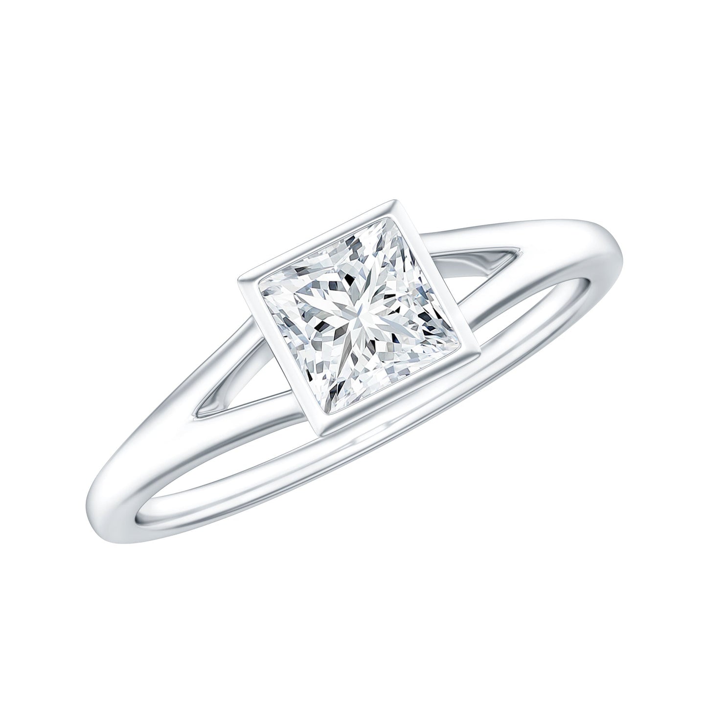 Certified Lab Grown Diamond 5 MM Solitaire Promise Ring