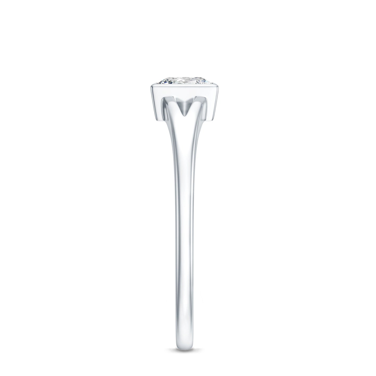 Certified Lab Grown Diamond 5 MM Solitaire Promise Ring