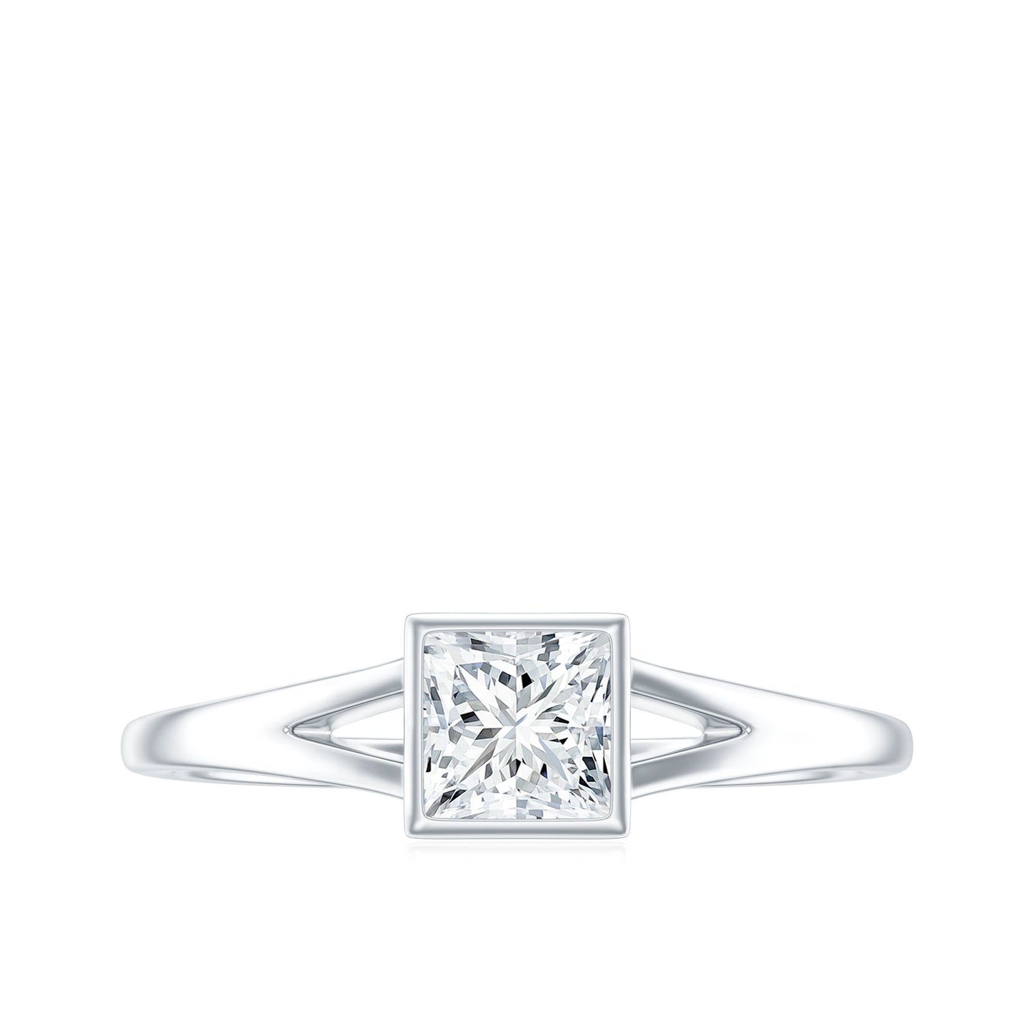 Certified Lab Grown Diamond 5 MM Solitaire Promise Ring
