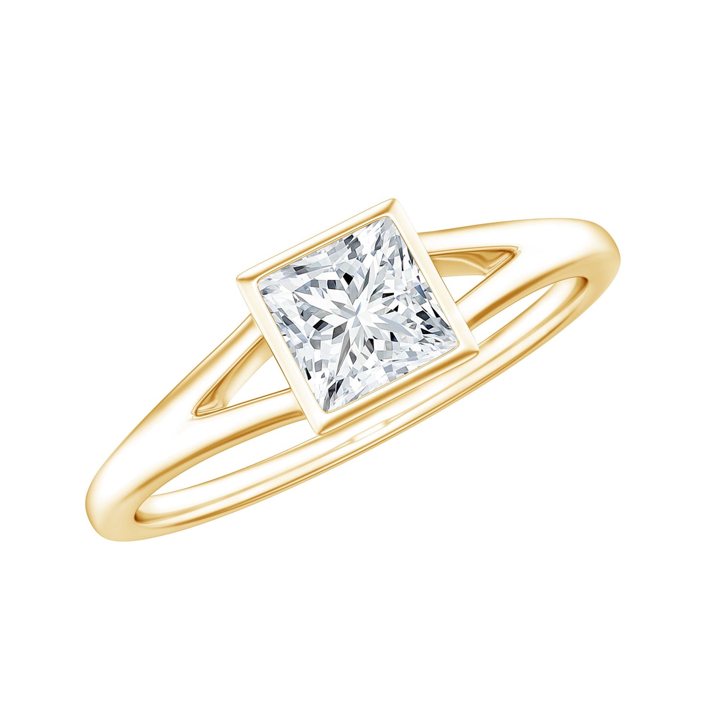Certified Lab Grown Diamond 5 MM Solitaire Promise Ring