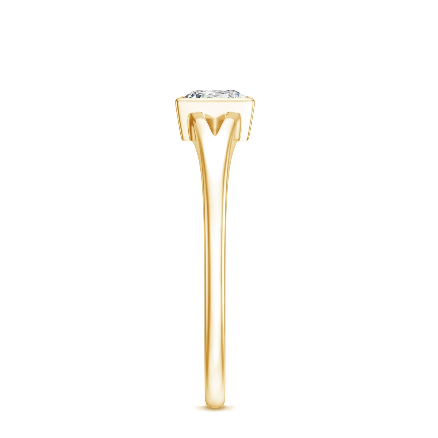 Certified Lab Grown Diamond 5 MM Solitaire Promise Ring