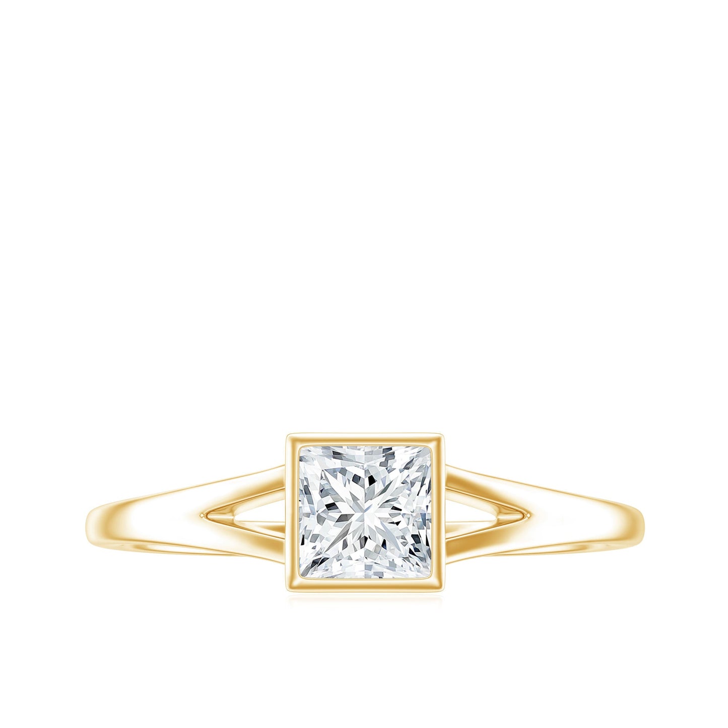Certified Lab Grown Diamond 5 MM Solitaire Promise Ring