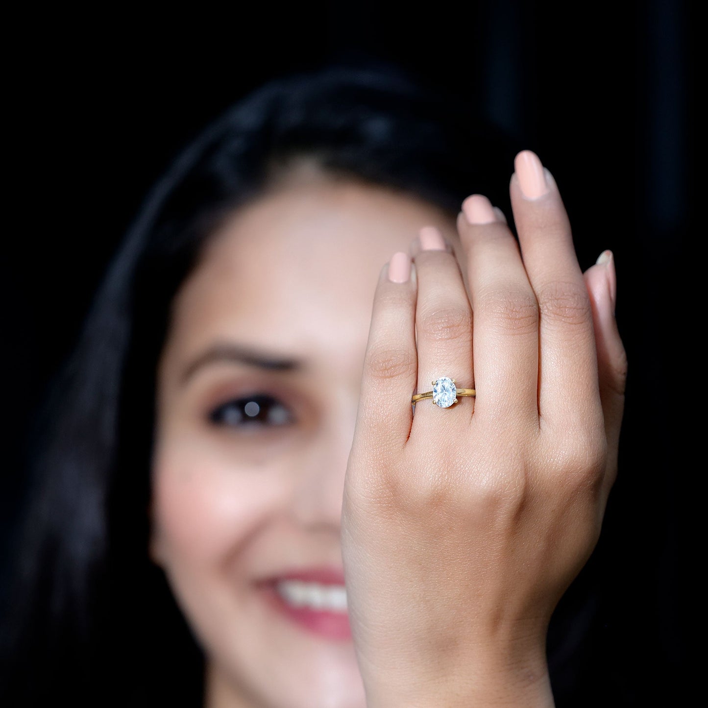 Certified 1 Carat Lab Grown Diamond Engagement Ring