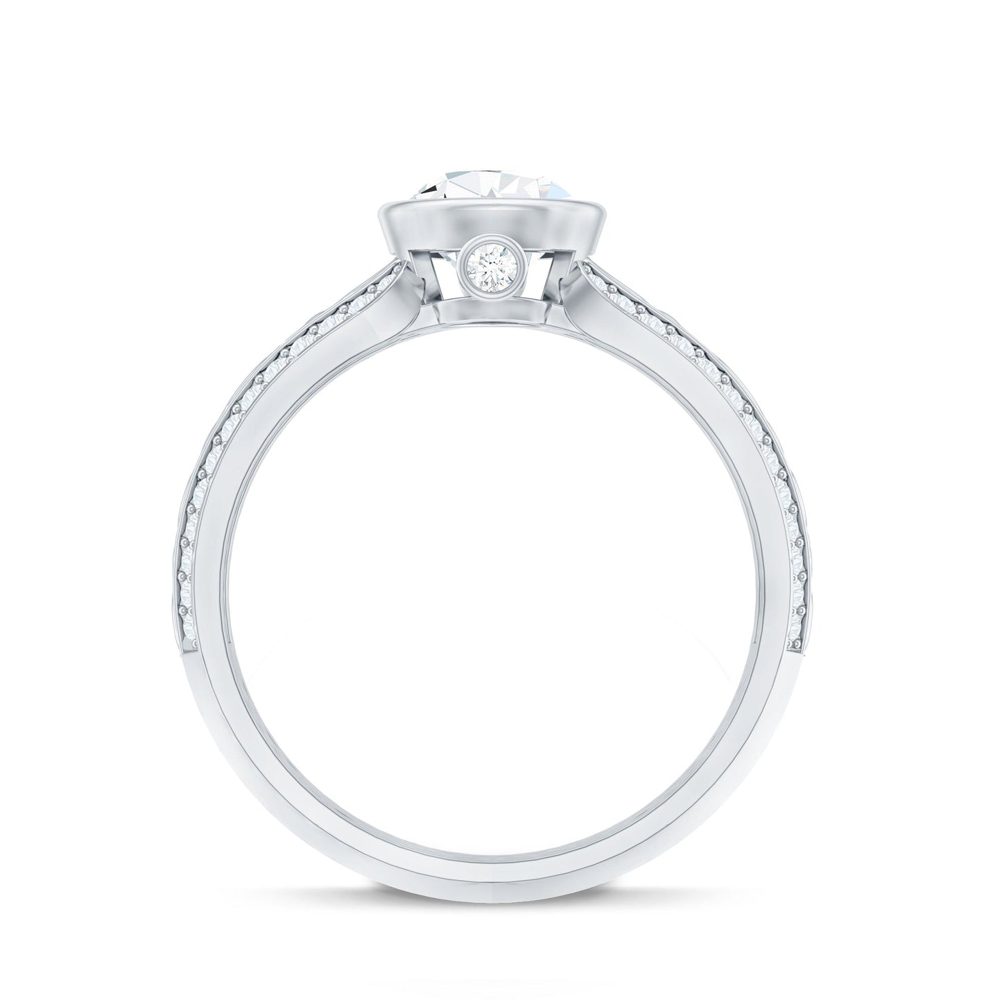 Certified Lab Created Diamond Antique Engagement Ring for Women