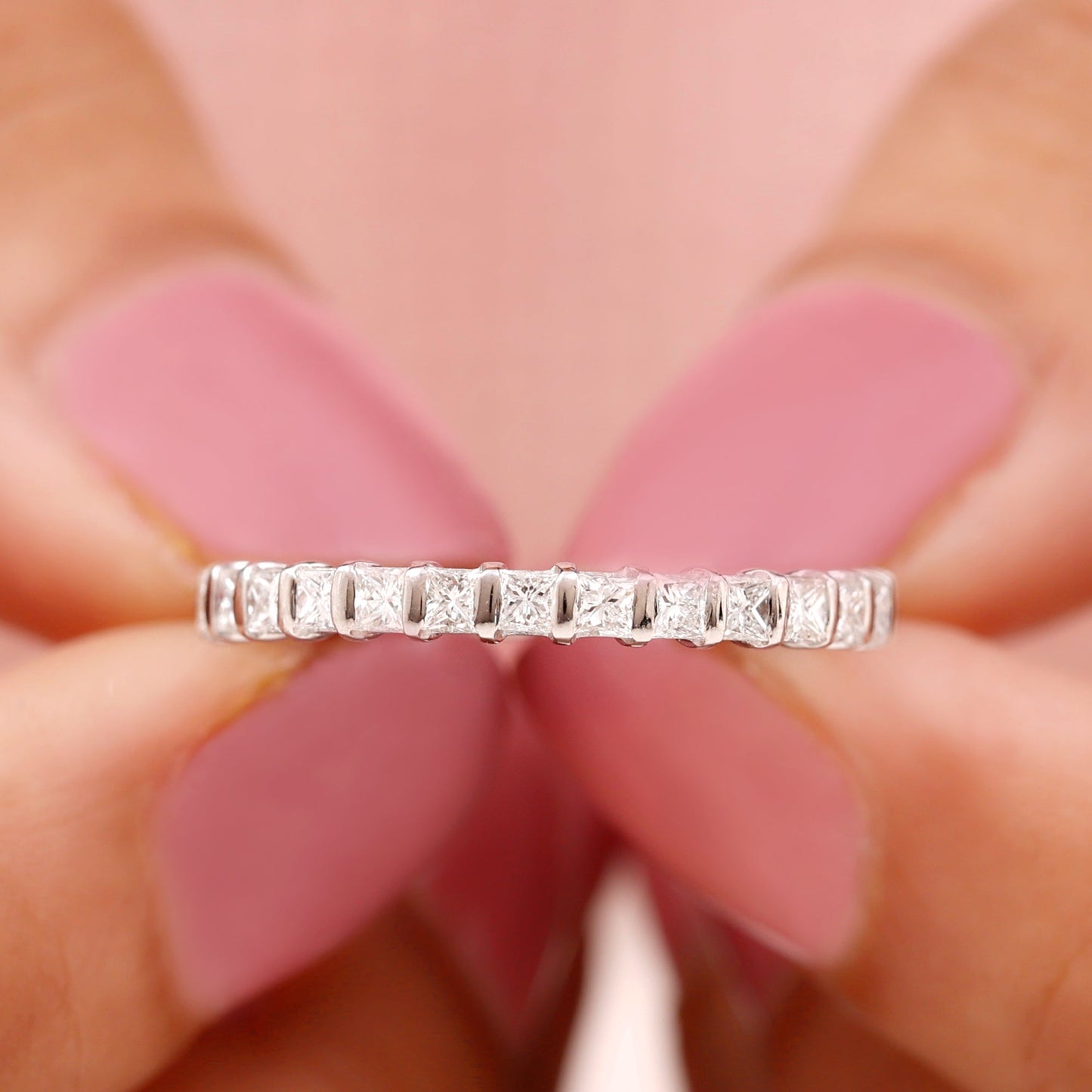 Princess Cut Diamond Anniversary Band Ring