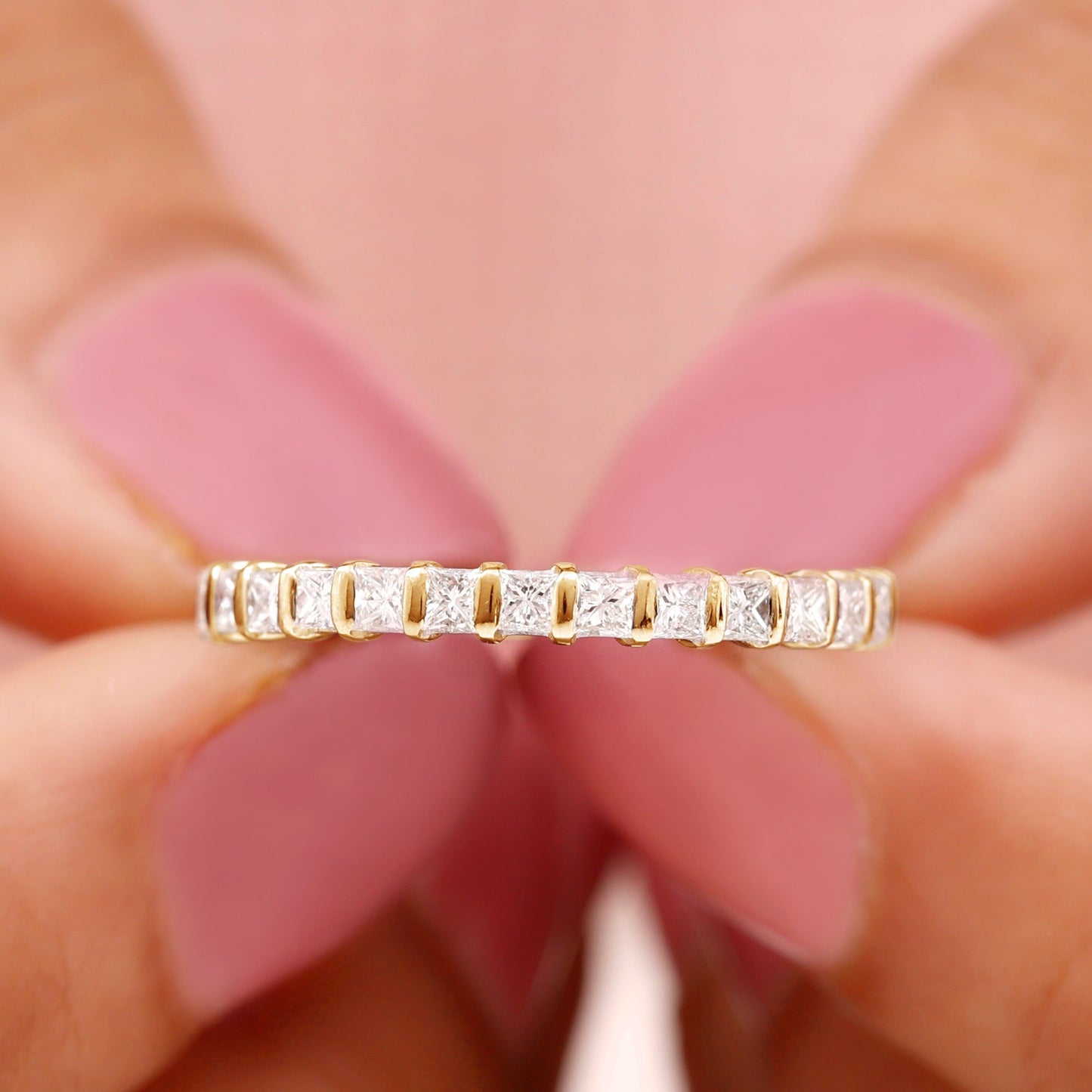 Princess Cut Diamond Anniversary Band Ring