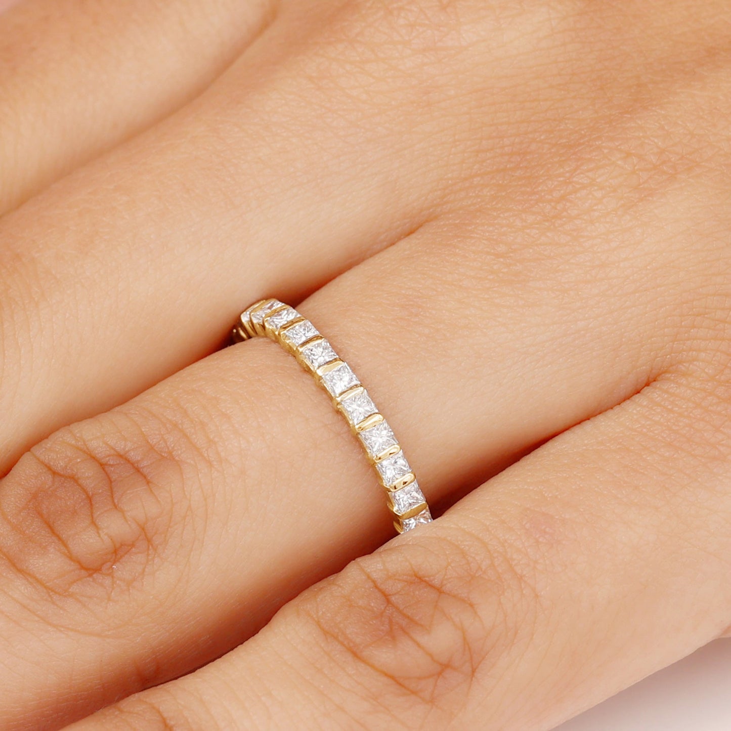 Princess Cut Diamond Anniversary Band Ring