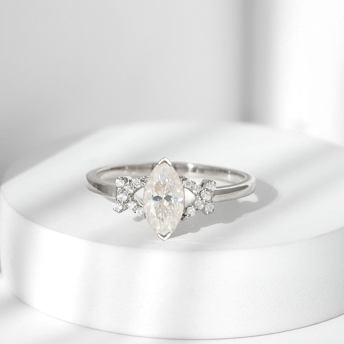 Lab Grown Diamond 5X10 MM Marquise Engagement Ring