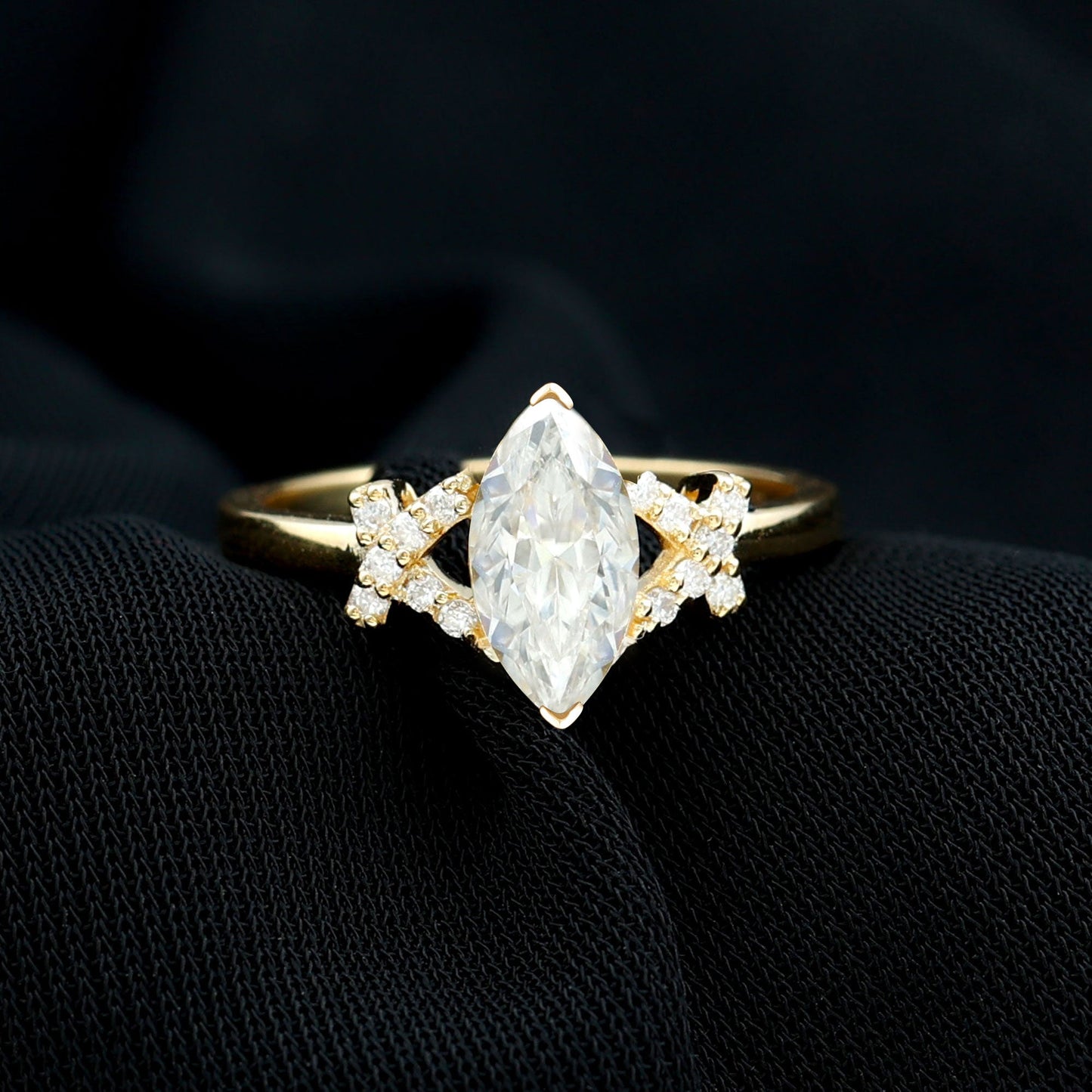 Lab Grown Diamond 5X10 MM Marquise Engagement Ring