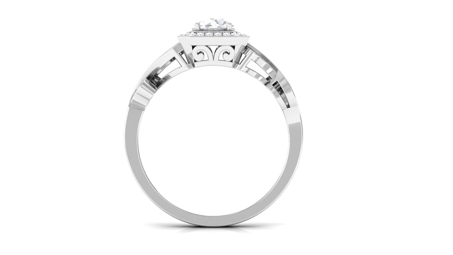 0.75 CT Zircon Engagement Ring